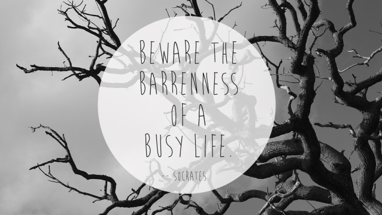 barreness-of-a-busy-life
